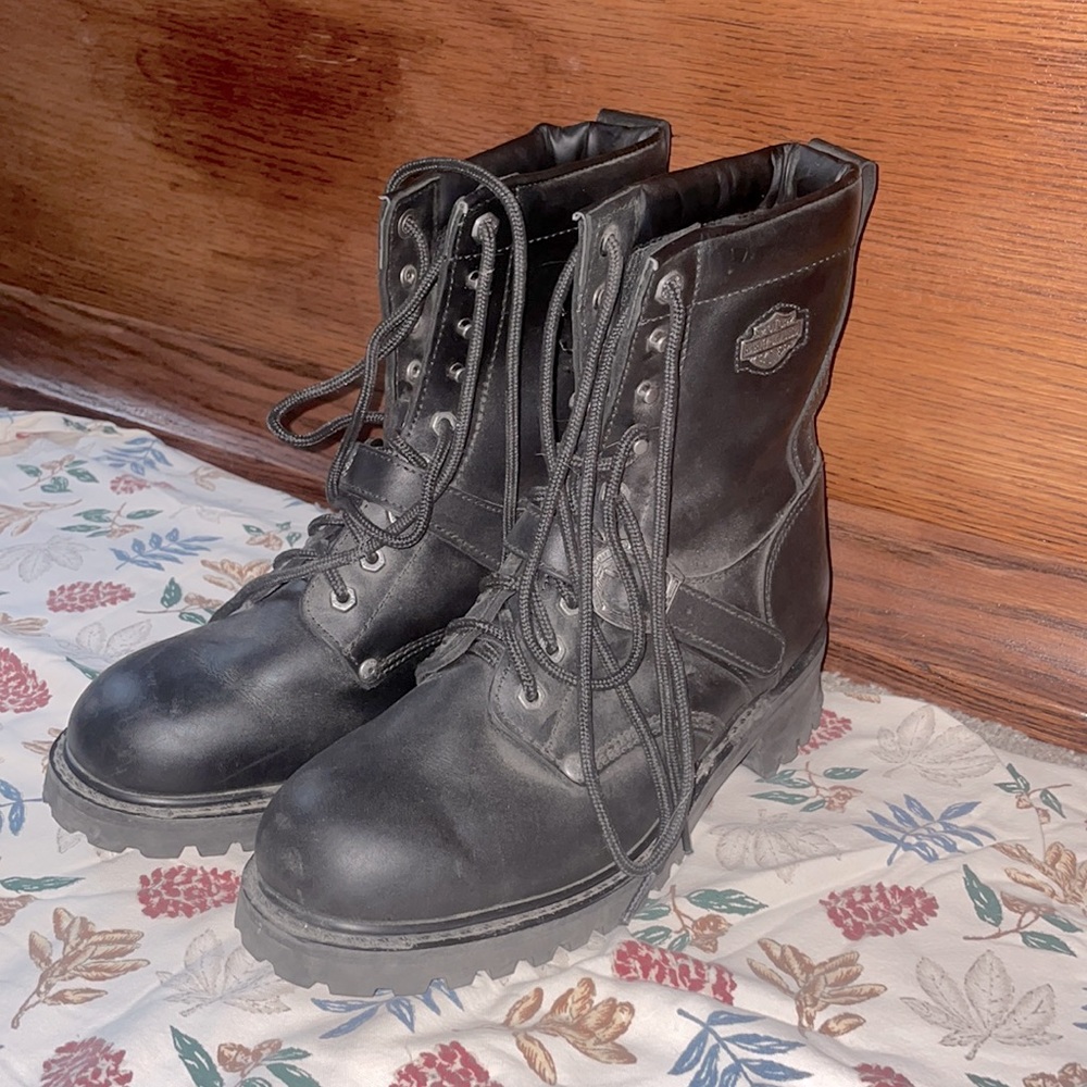 Harley Davidson Platform Combat Boots